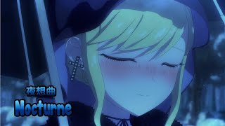 『Lyrics AMV』Shinigami Bocchan to Kuro Maid【 Nocturne  Ayumi Mano 】Ending Full [upl. by Pernas]