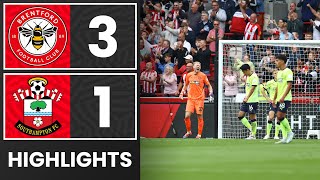 HIGHLIGHTS Brentford 31 Southampton  Premier League [upl. by Sualakcin]