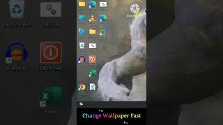 PC Wallpaper Change Karne Ka Sabse Tez Tarika windowstips shortvideo [upl. by Aihsele]