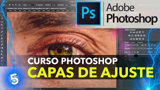 Curso Photoshop  Cap 5  Las Capas de ajuste  Cambiar color de ojos [upl. by Pitts656]