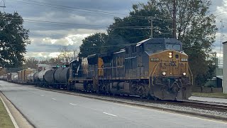 CSX F728 Tarboro NC 11222024 w Cw44ac Leader [upl. by Nilad]