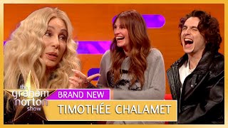 Julia Roberts Saves Timothée Chalamet From Cher  The Graham Norton Show [upl. by Maurilia765]