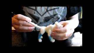 Needle felting tip  working with an armature [upl. by Pubilis]