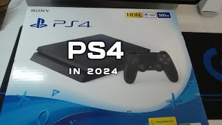 PS4 Slim unboxing in 2024 [upl. by Asela]