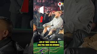 JakePaul enters and the crowd lets the boos fly 😳🥊MikeTyson JakePaul JakeVsTyson [upl. by Imuy]