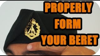 HOW TO Properly form a Beret [upl. by Llerref]