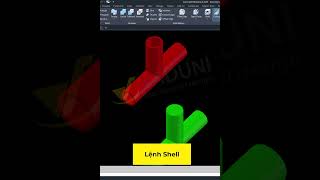 Cách dùng Lệnh Shell Trong AutoCAD 3D để Tạo Khối 3D Rỗng vaduni autocad3D hocautocad [upl. by Schwinn]