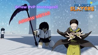 BEST COMBO Arrow 1v1 Montages PROJECT SLAYERS [upl. by Einnel857]