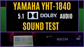 YAMAHA YHT 1840 SURROUND SOUND SPEAKER TEST 51  DOLBY AUDIO  HINDI INDIA [upl. by Powe]