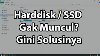 Cara Mengatasi SSDHarddisk Baru yang Tidak MunculTidak Terdeteksi di Windows Explorer [upl. by Lucia]