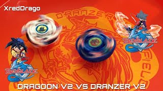 Dragoon V2 vs Dranzer V2  Beyblade Battle  old school battle [upl. by Aisereht]