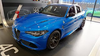 Alfa Romeo Giulia Quadrifoglio  TriCoat Misano Blue  4K [upl. by Acinok]