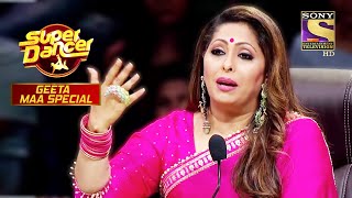 Geeta Maa को यह Jiya Jale Act लगा सबसे अलग़  Super Dancer  Geeta Maa Special [upl. by Mariko226]