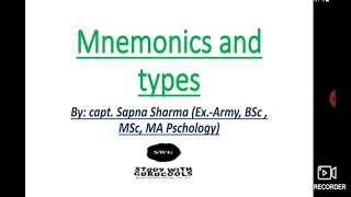 Mnemonic method to improve memory and recall [upl. by Eirolam956]