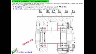 guidage en rotation contact radial exercice 9192 [upl. by Erminna]