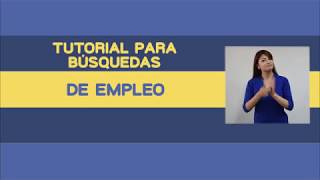 Búsquedas de empleos con lengua de señas [upl. by Squire]