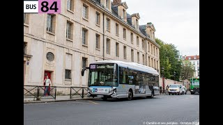 RATP Timelapse ligne 84 Panthéon Levallois Alsace [upl. by Anilah729]