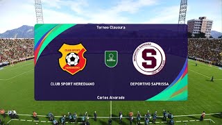 Modo carrera jugador liga Promerica Club Sport Herediano vs Deportivo Saprissa [upl. by Helms472]