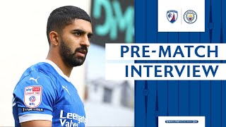 INTERVIEW  Dilan Markanday preMan City U21s h [upl. by Ynetruoc]