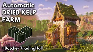 Minecraft DRIED KELP BLOCK FARM Tutorial 121  MINECRAFT TUTORIAL [upl. by Alex]