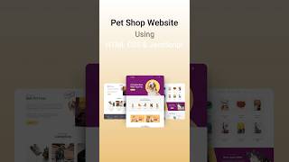 Pet shop website htmlwebsite webdevelopment webdesign coding htmlcss virlshort viralvideos [upl. by Whitcomb133]