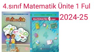 Matematik ilkokul 4sınıf 1Ünite iki kitaptan anlatım ve cevaplar 202425 [upl. by Akeihsat]