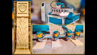 Wood Door Bracket Making  Door Decorations Piece  Wood CNC Router Machine [upl. by Crista281]