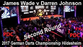 2017 German Darts Championship Hildesheim James Wade v Darren Johnson  Second Round [upl. by Mera]