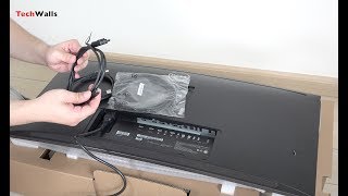 Dell UltraSharp U3415W Curved Ultrawide Monitor Unboxing amp Assembly [upl. by Nuahs]