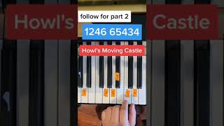 Howls Moving Castle Easy Piano Tutorial [upl. by Franchot]