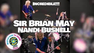 Sir Brian May jams with Nandi Bushell  Behind the Scene  CBBC  Andy and the Band Series 3 [upl. by Redneval]