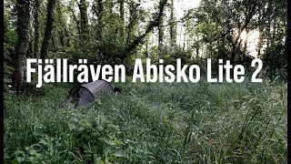 Fjällräven Abisko Lite 2  TestZeltaufbau [upl. by Emmett]