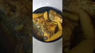 kochu diye ilish mach ranna  Adity kitchen recipe cooking food ilishrecipe bangalirecipe [upl. by Ecirbaf]