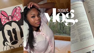 solo vlog i went to the cabins for a mental reset  painting smores bible study amp more [upl. by Inobe783]