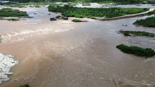 Chegada das Águas no Açude Castanhão Alagamar Jaguaretama CE hoje 29022024 [upl. by Goebel316]