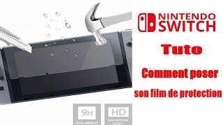 Nintendo Switch  Tuto FR  Comment mettre le Film de protection d’écran TUTO [upl. by Amilah949]