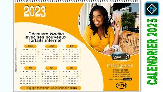 Tuto BOY Comment faire un calendrier 2023 sur Photoshop [upl. by Capon]