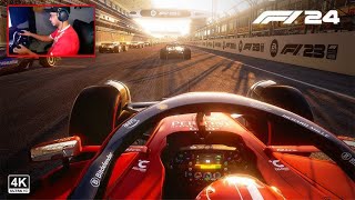 Primeira vez jogando formula1  F1 24  Steering Wheel [upl. by Nylisoj165]