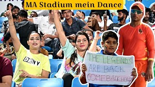 MA Stadium mein Crowd ka Dance  Chris Gayle Shikhar Dhawan  Legend Cricket League 2024 in Jammu [upl. by Bilski]