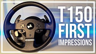 First Impressions on the Thrustmaster T150  Unboxing [upl. by Leahcimdivad]