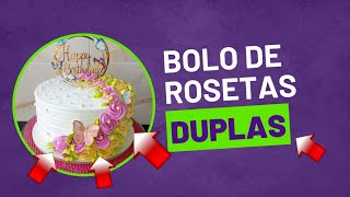 Bolo com rosetas duplas [upl. by Gretel]