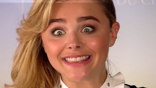 FUNNY Chloe Grace Moretz official photocall at the 2016 Deauville Film Festival [upl. by Aneis]