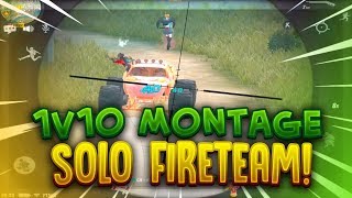 1v10 Solo vs Fireteam x2 Montage BEST Vector WRO and AN94 in Rules Of Survival  ROS MOBILE [upl. by Zelikow]