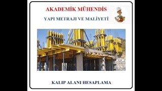 KALIP METRAJI ÖRNEK ÇÖZÜM YAPI METRAJI VE MALİYETİ [upl. by Olva781]