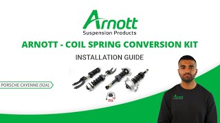 Arnott Coil Spring Conversion Kit Installation Video for Porsche Cayenne 92A [upl. by Elimay]