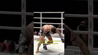 SOCCER KICK DISQUALIFICATION Rungnarai PUNTS Mikel Fernandez onechampionship muaythai [upl. by Aletse]