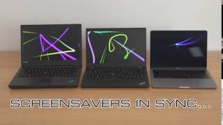 Screen Saver Synchronisation between multiple MacsWindows PCs [upl. by Oliviero]