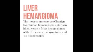 Liver Hemangioma  YoutubeShorts Shorts [upl. by Ainak]