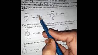 Phenol react with bromine water and CS2  class 12th  organic chemistry  reaction tricks [upl. by Ennoved983]