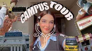 CAMPUS TOUR🏥 PROS amp CONS✨ world college of medical sciences  jhajjar [upl. by Laforge]